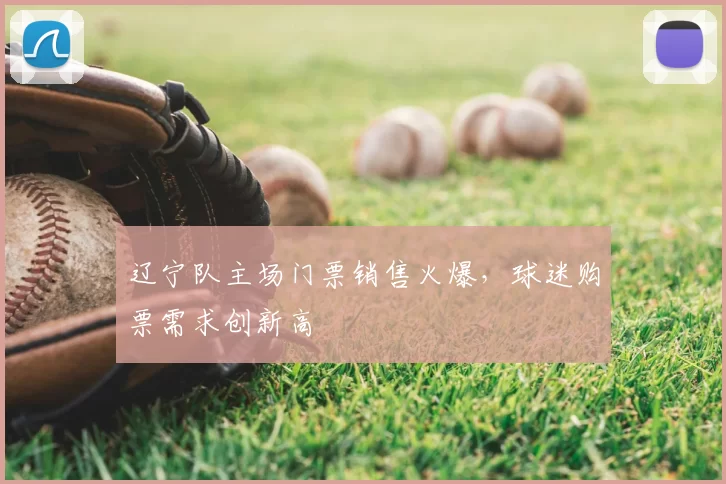 辽宁队主场门票销售火爆，球迷购票需求创新高